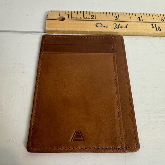 Andar The Scout Brown Leather Card Holder - Picture 4 of 10